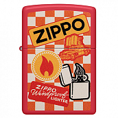 Zippo 48998 - Retro Design - Red Matte